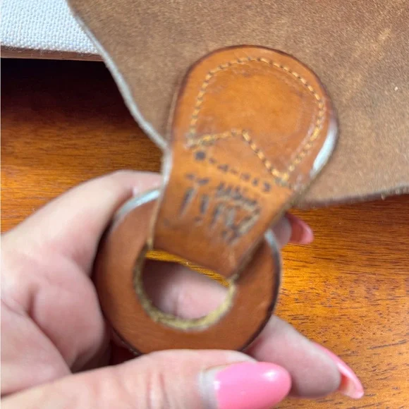 Classic Tan Leather Fringe Backpack Unbranded - Picture 6 of 12